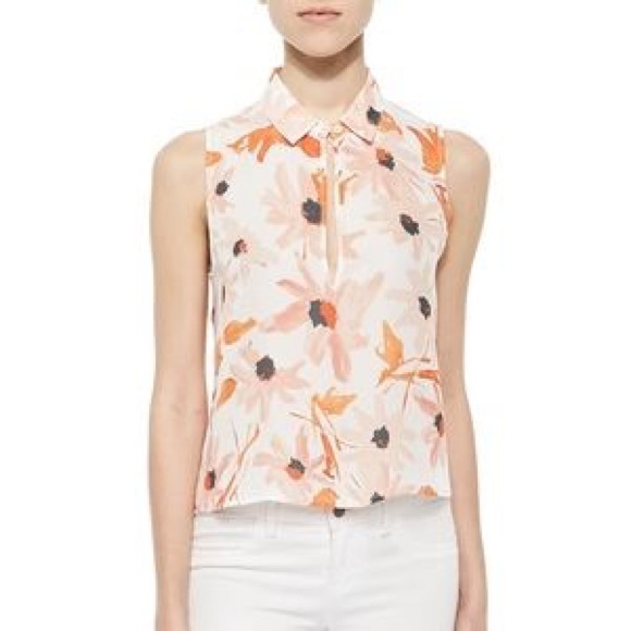 Theory Tops - Theory Kenzly Lily Print Blouse NWT floral